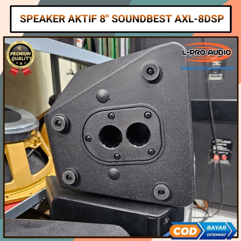 (JUAL 2 BUAH) Speaker aktif 8in SOUNDBEST AXL 8DSP 600 watt AXL8