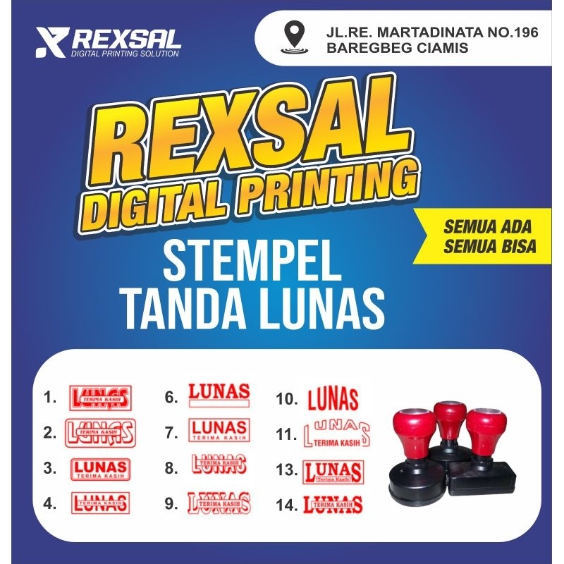 

stempel lunas,stempel flas lunas,stempel lunas custom