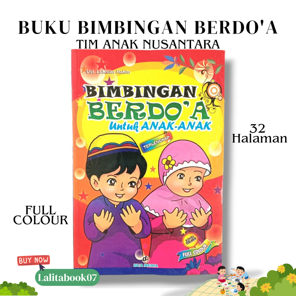 BUKU ANAK ISLAMI BELAJAR DOA KESEHARIAN UNTUK ANAK ANAK