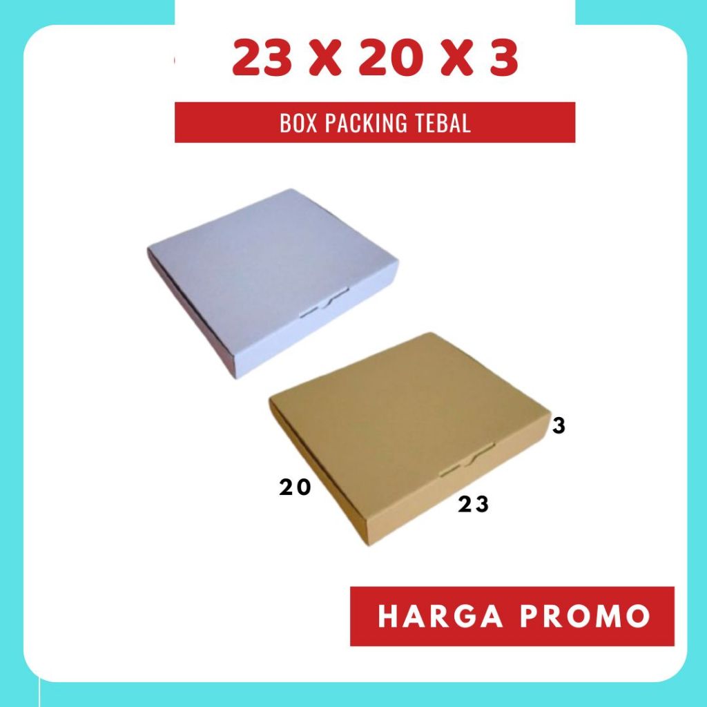 

Kardus 20x20x3 LD box dus packing kotak kemasan karton pizza