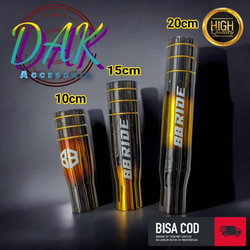 Shift Knob / mugen corong blackgold/Tongkat Prosneling / Tuas Gigi Persneling Truck / Mobil / Varias