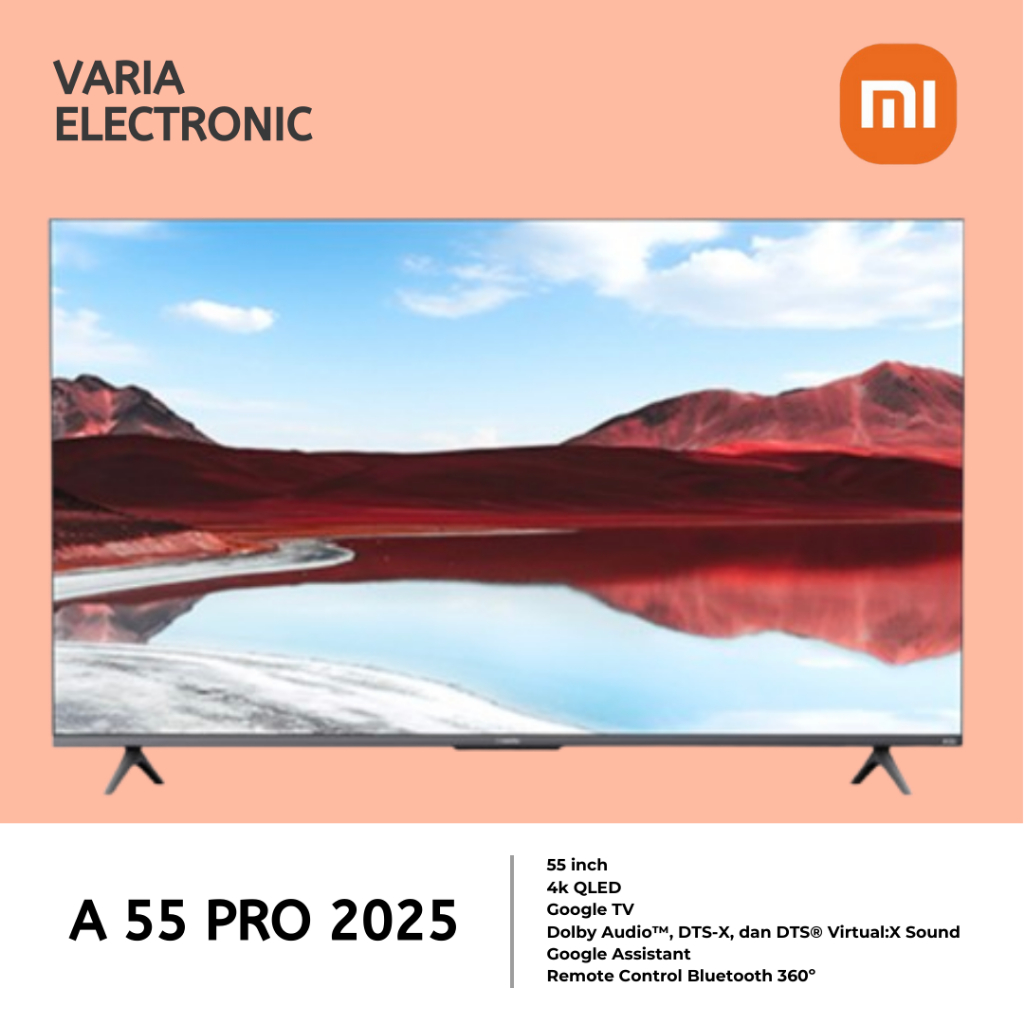 LED TV XIAOMI 55 Inch A 55 PRO 2025 4K QLED Google TV