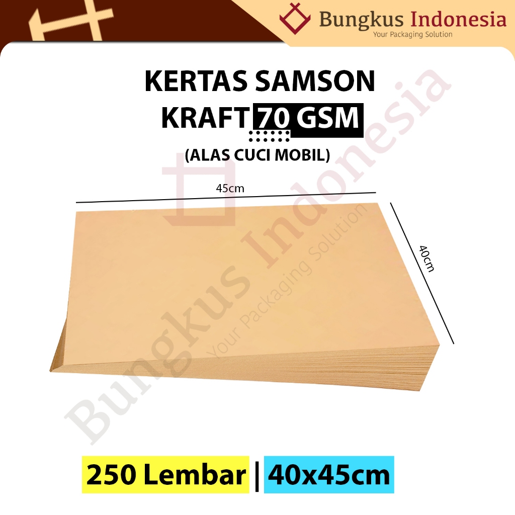 

Kertas Samson 40x45cm Alas Cuci Mobil 70gr