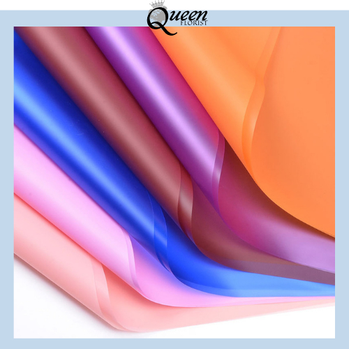

Flower Wrapping Cellophane Full Color Opp Kertas Buket Bunga Ecer 6198