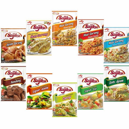 

Seasoning Spice Instant / Bumbu Masak Sajiku Siap Pakai 20 Gr Rasa Nasi Goreng Super Pedas, Nasi Goreng Spesial, Nasi Goreng Ayam, Soto Ayam, Capcay, Sayur Sop, Sayur Asem, Ikan Goreng, Ayam Goreng