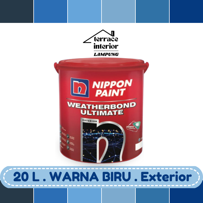 Cat Tembok Nippon Paint Ultimate warna Biru Ukuran 20 L