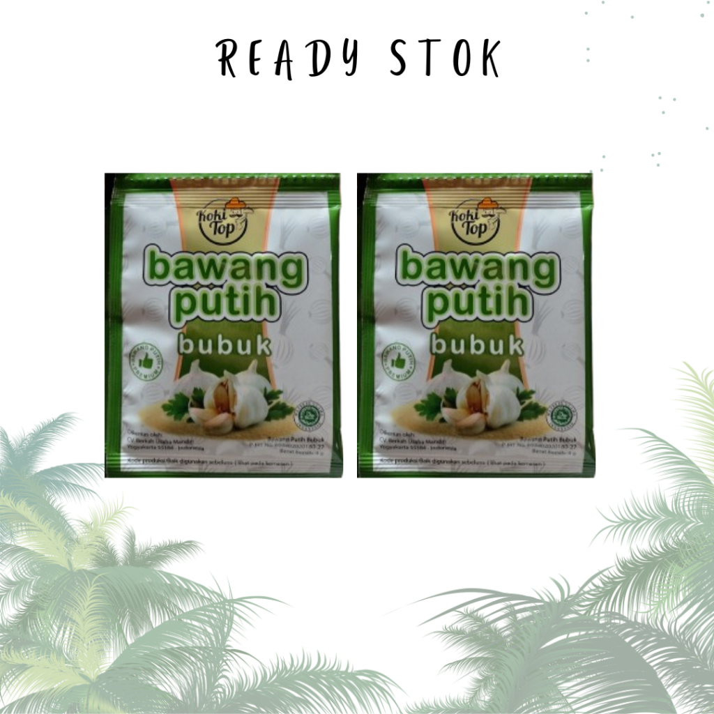 

Kokitop Bawang Putih Bubuk 12x4gram (renteng)