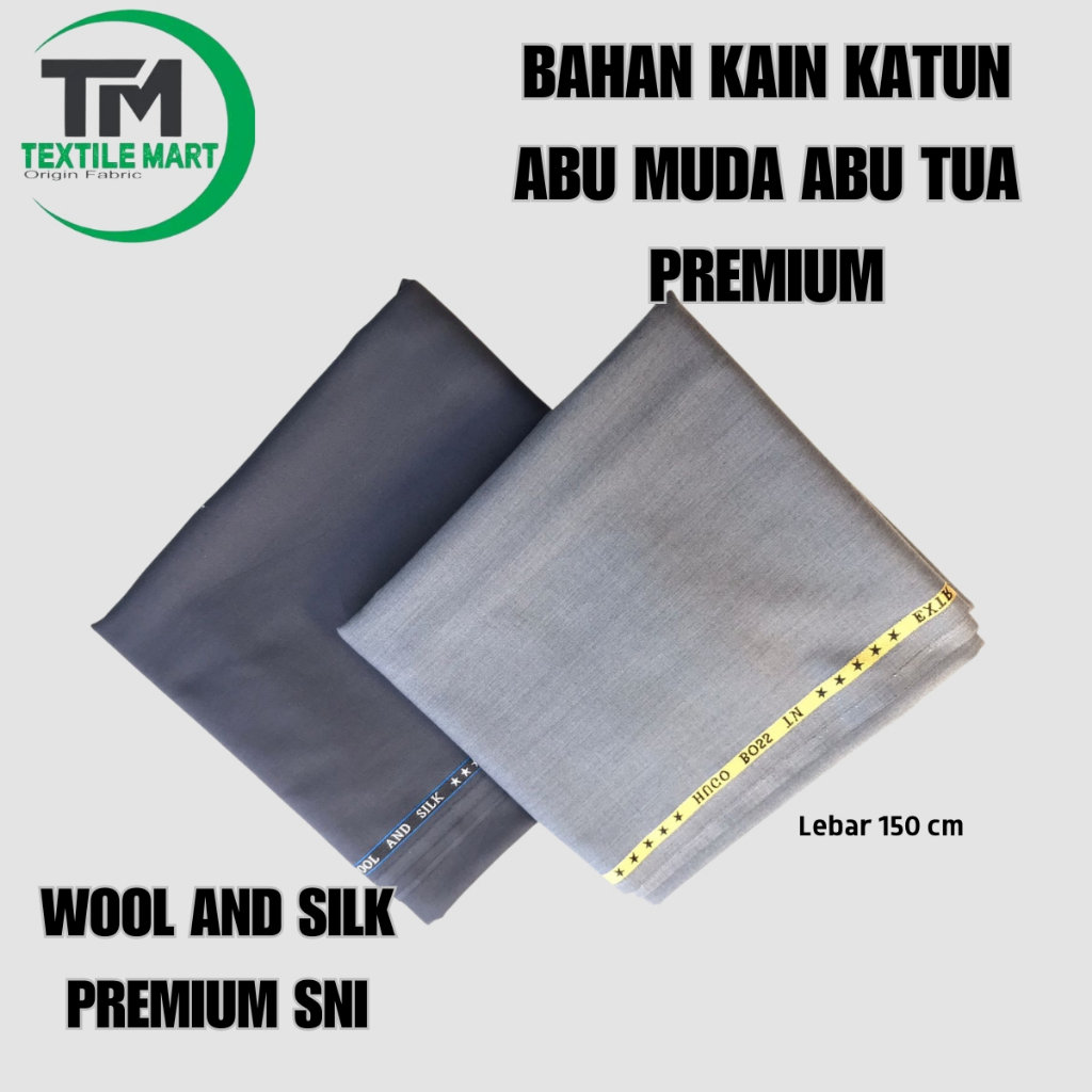 BAKAL KAIN ABU PDH KHAKI TUA/KHAKI MUDA/HITAM/DLL/BAHAN KAIN MURAH PEMDA/