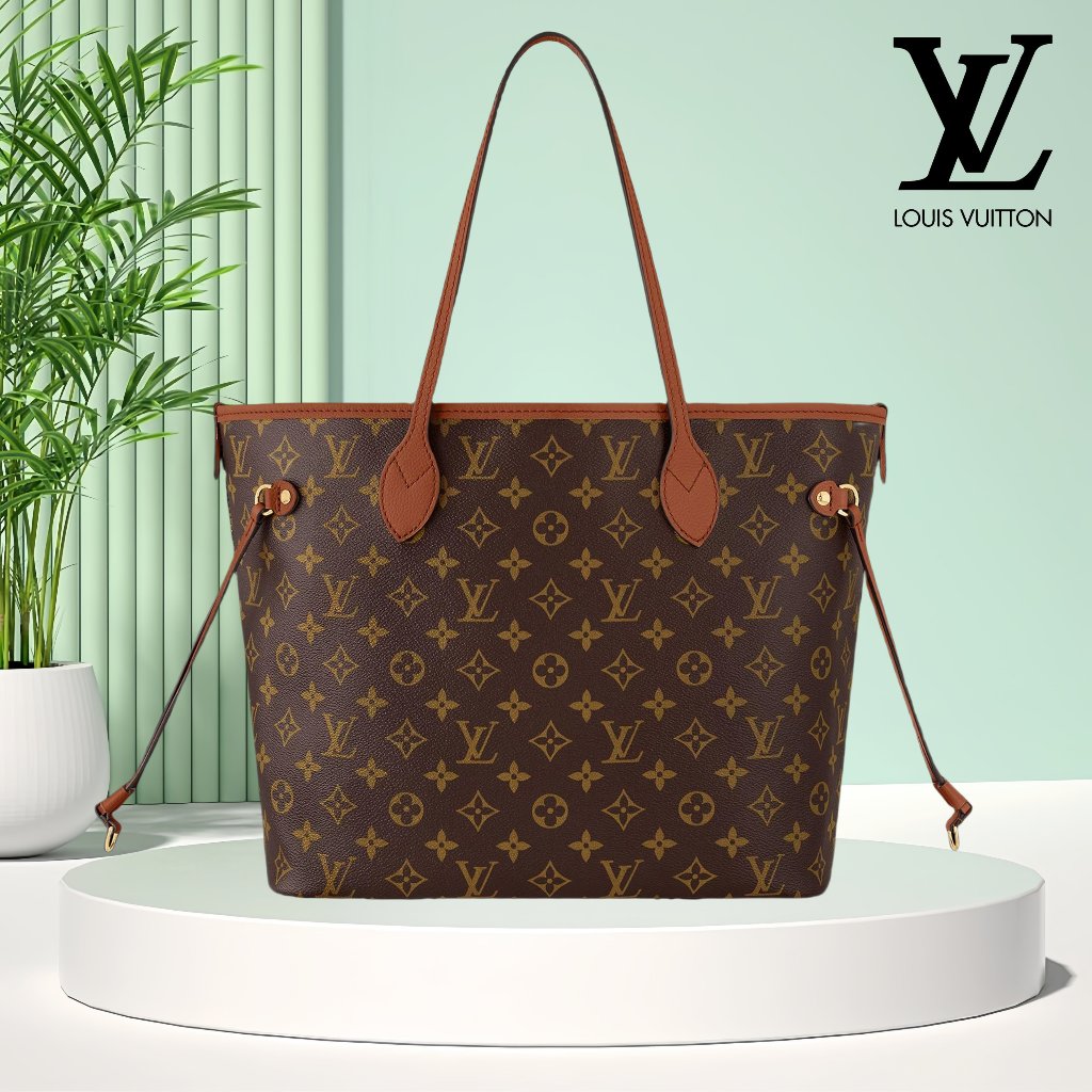 【100% original】Louis Vuitton LV Neverfull inside out handbag/ LV Fashion Ladies Shoulder Bag tote ba