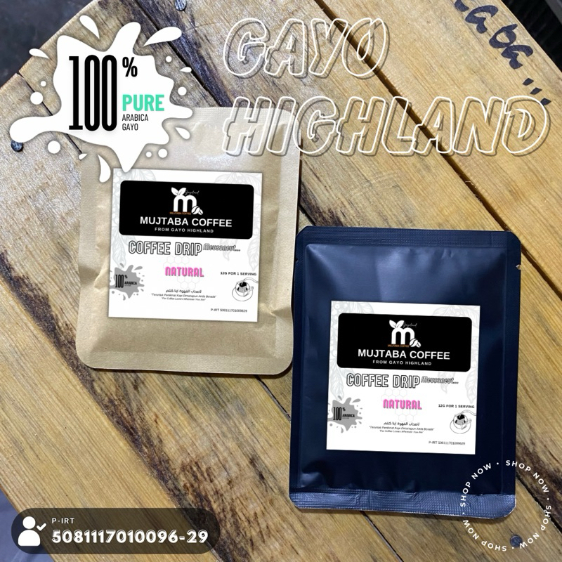 

MUJTABA COFFEE DRIP BAG, NATURAL