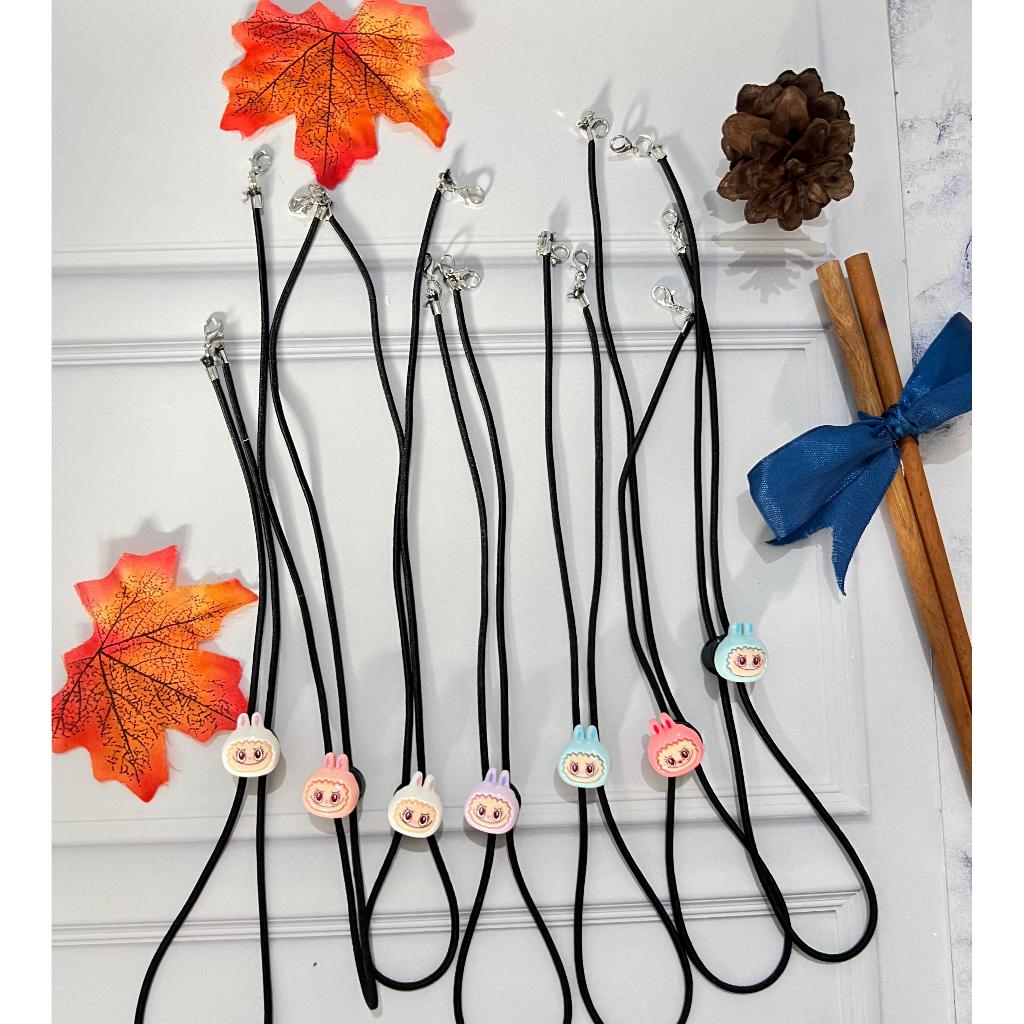 Strap Masker Konektor Kartun LABUBU Karakter Stopper Pengait Hijab Tali Panjang Strap Mask Karakter 