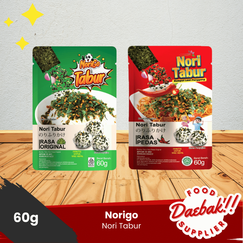 

Norigo - Nori Tabur | Nori Sprinkle | Siap Makan | Cemilan | Topping 60gr