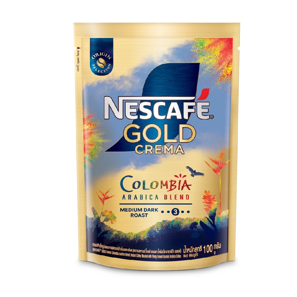 

Nescafe Gold Crema Colombia Arabica Blend Medium Dark Roast 100 Gram