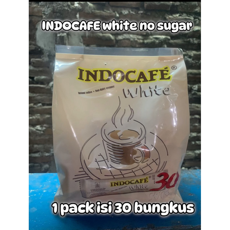 

indocafe white 30 sticks/tanpa gula