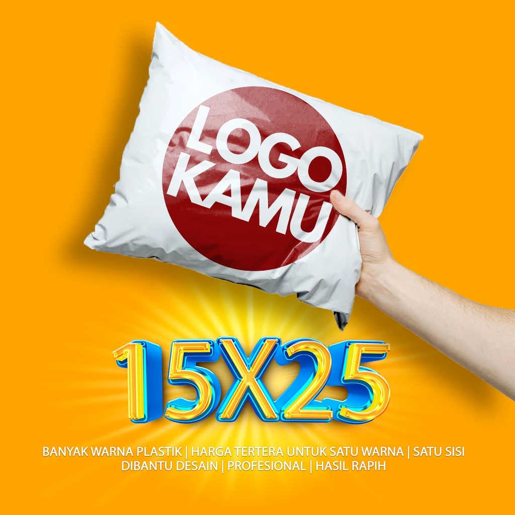 

POLYMAILER CUSTOM KANTONG SABLON PLASTIK UK.15x25