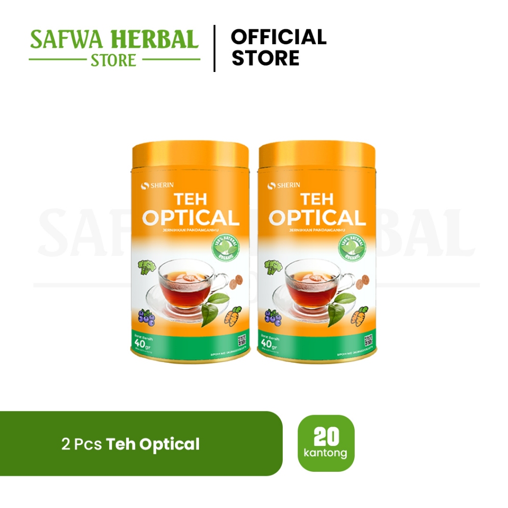 

Teh Optical 2 pcs PAKET HEMAT | Herbal alami untuk Kesehatan Mata | Isi 20 kantong