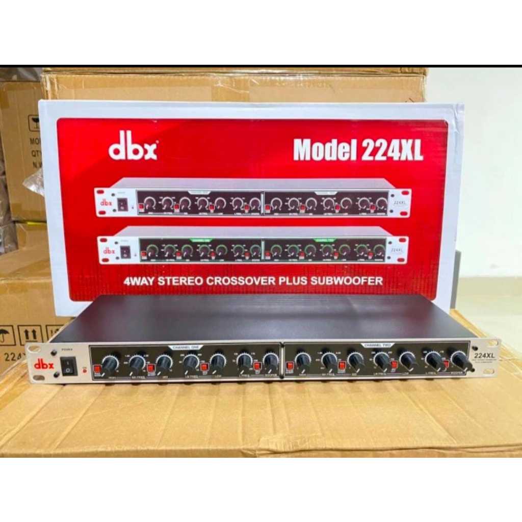 Crossover Model Dbx 224Xl 4 Way + Subwoofer Crossover Dbx Original