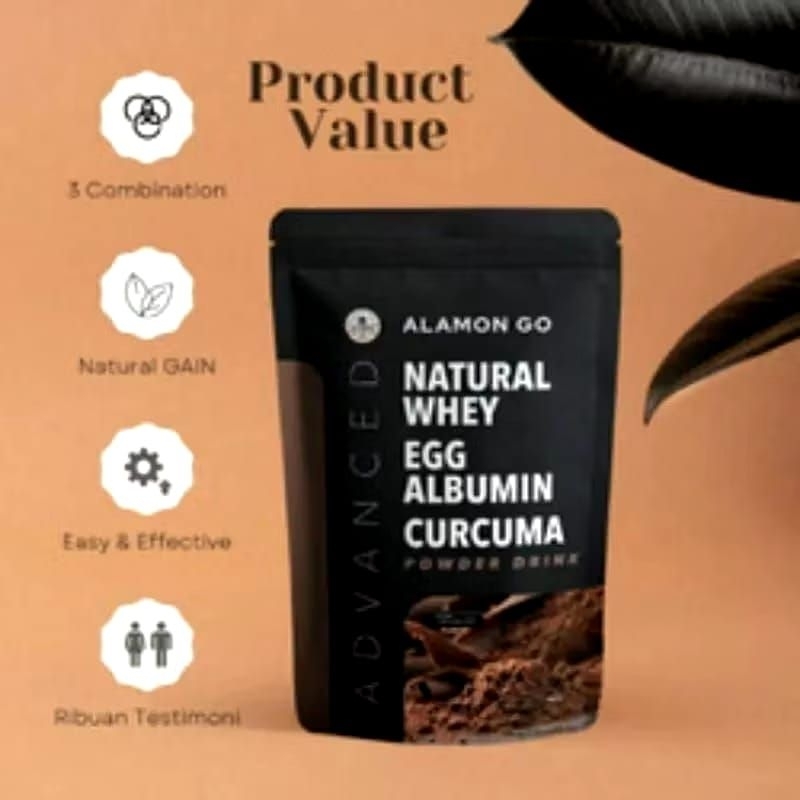 

Penambah Berat Badan | Alamon GO | Natural Whey+Albumin+Temulawak| Ribuan Testimoni Asli