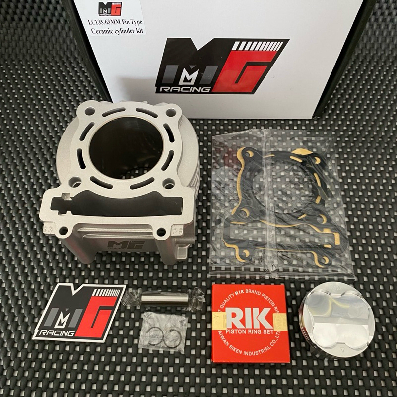 blok mx vixion 63 65 ceramic type fin piston fjn forged ring rik mg Racing