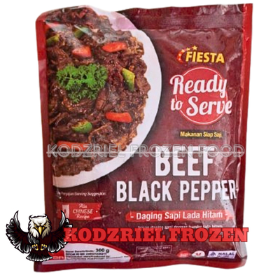 

FIESTA Ready To Serve Beef BlackPaper 300gr - Daging Sapi Lada Hitam