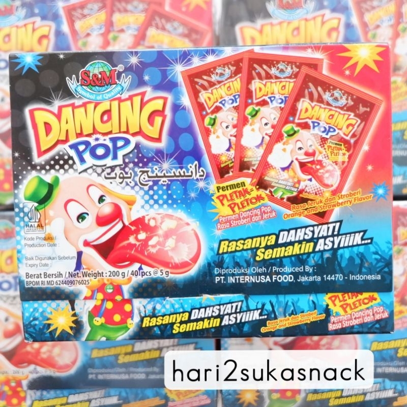 

Permen DANCING POP Isi 40 pcs / Permen POPPING CANDY LIANGGUI / Permen Pletak Pletok Jajanan Jadul