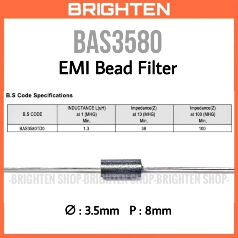 BAS3580 Ferrite EMI Bead Filter