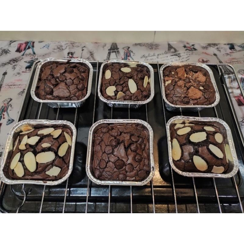 

fudgy Brownies mini cup / Brownies panggang