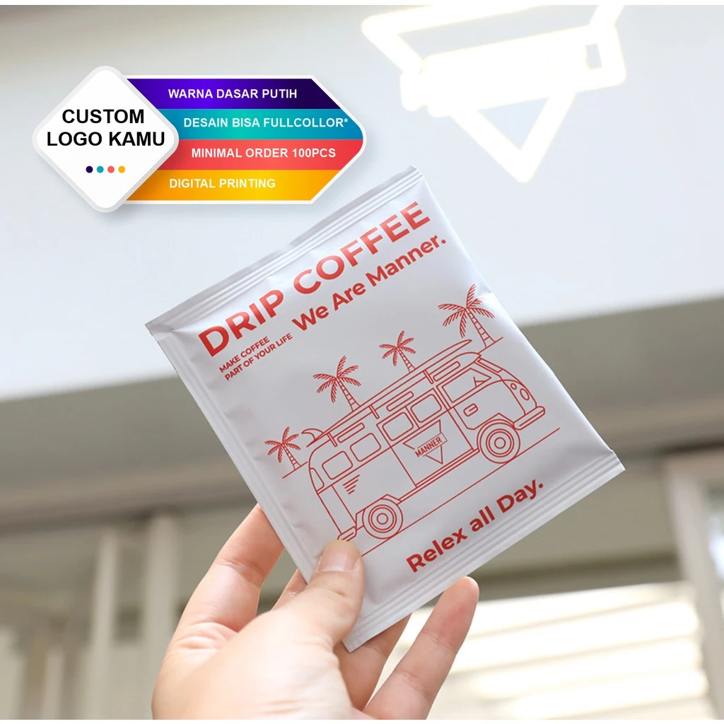 

[CUSTOM] Kemasan Packaging Sachet Kopi Gula Hotel Metalize Alumunium Paper Sealer