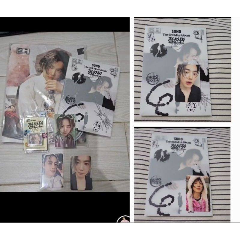 EXO suho smini photobook ?  album 1 to 3 sealed unsealed official junmyeon bunny pink pc photocard o