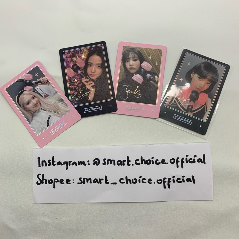 PHOTOCARD BLACKPINK POB LIGHTSTICK FULLSET