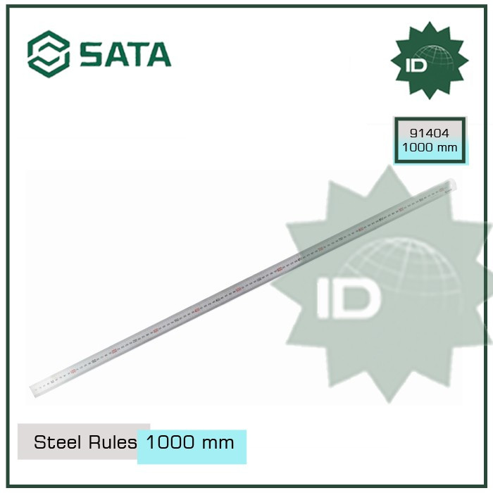 

Penggaris Besi 1000 mm Steel Rules 100 cm 91404 Sata