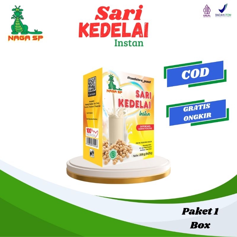 

Promo Paket Susu Kedelai Bubuk Naga SP Tinggi Protein 1 Box