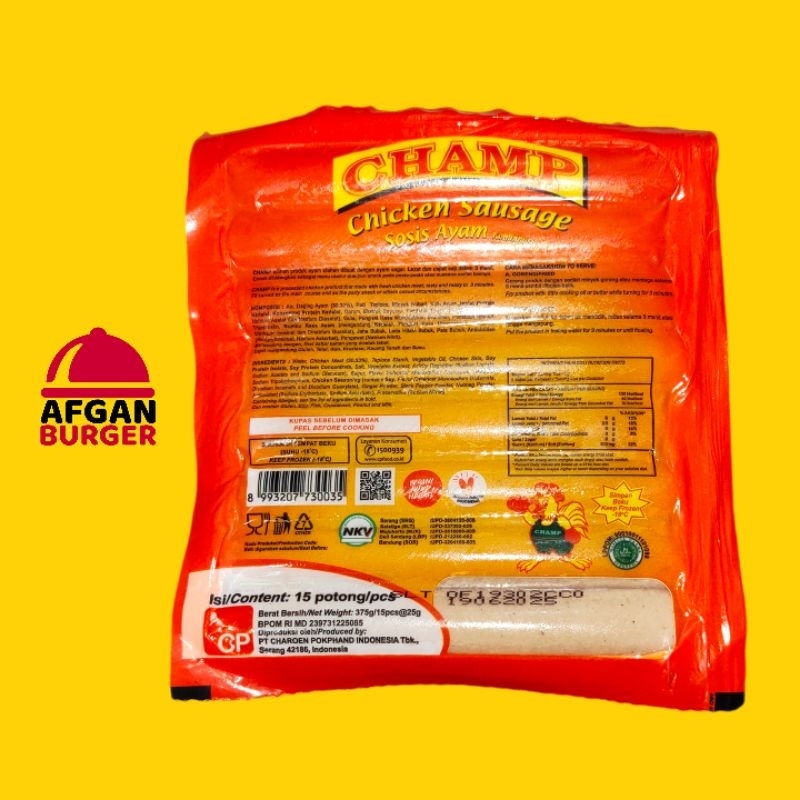 

CHAMP SOSIS AYAM 375GR [ISI 15]