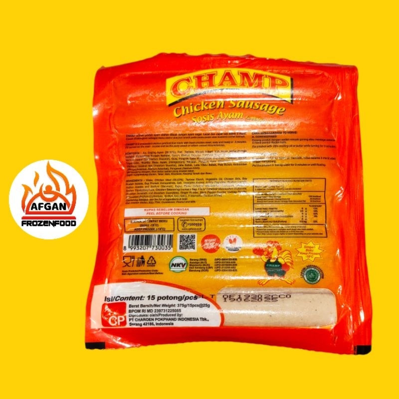 

CHAMP SOSIS AYAM 375GR [ISI 15]