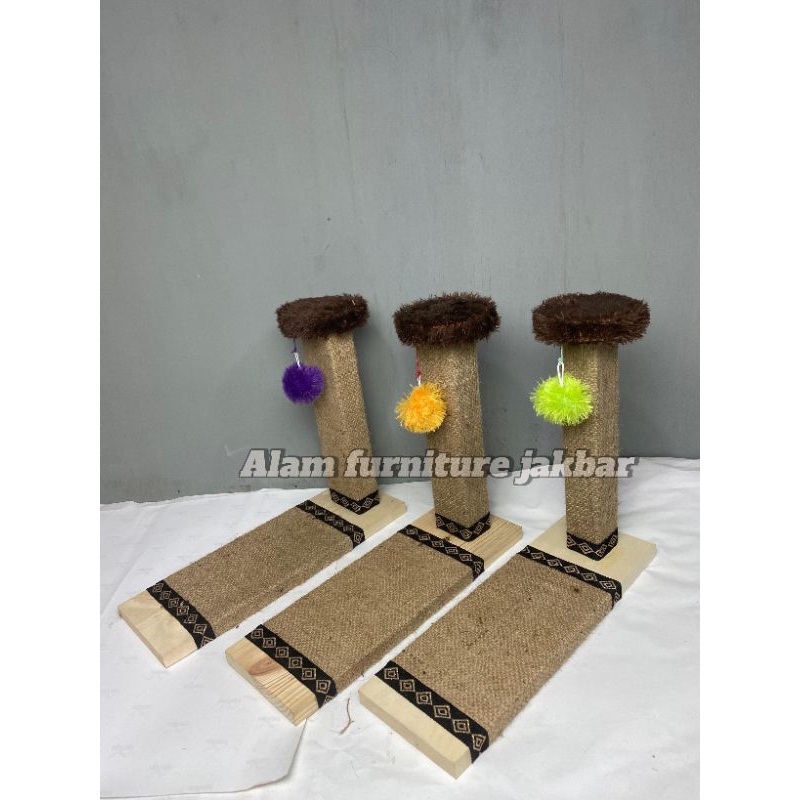 SCRATCHING  PAD  & POST/ GARUKAN KUCING /CAKARAN KUCING BAHAN KAYU