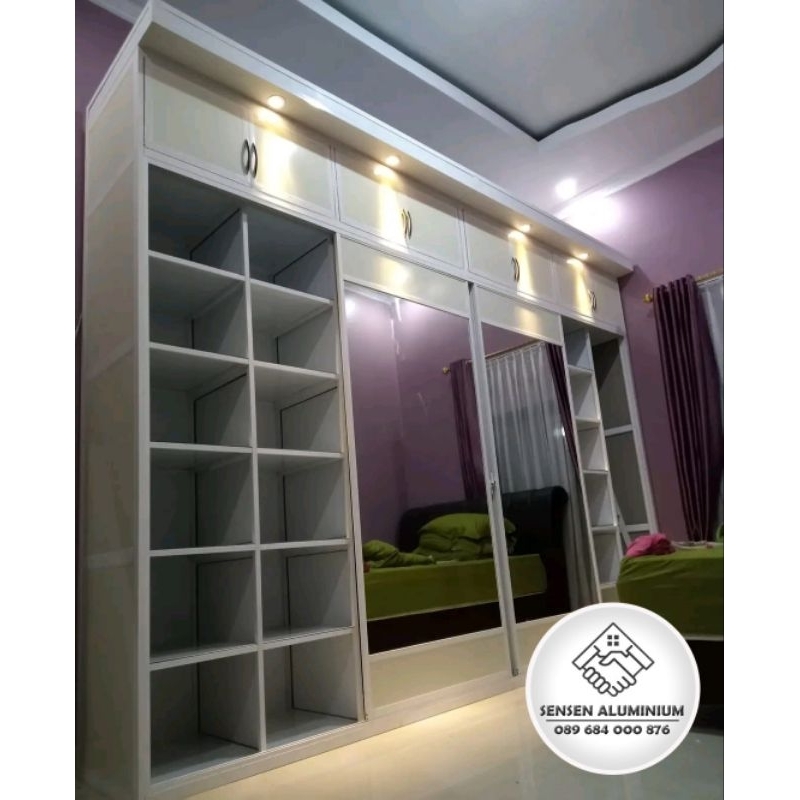 almari lemari pakaian premium aluminium malang