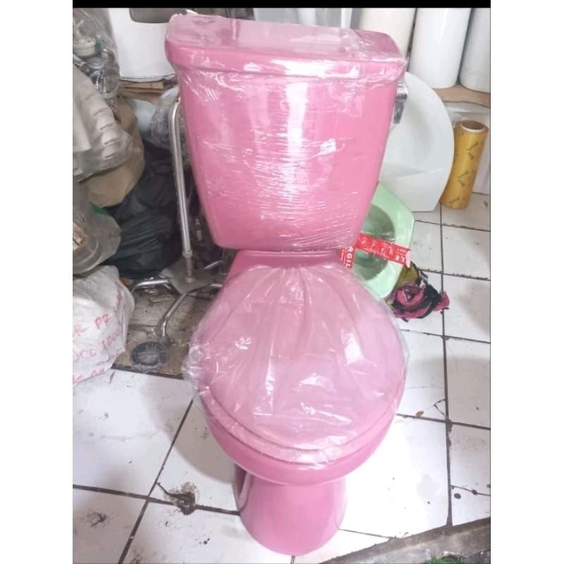 CLOSET DUDUK TOTO CW516J PINK HENDEL SAMPING