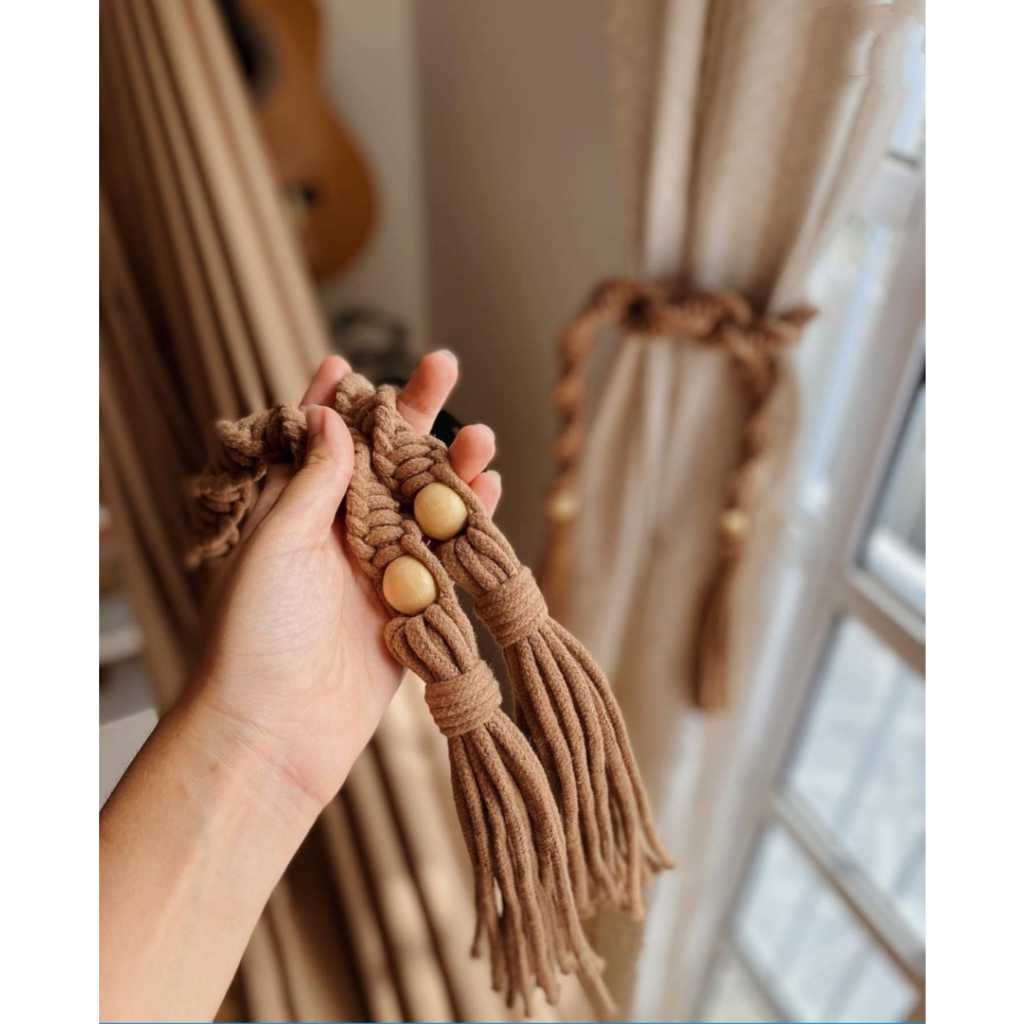 Tali Gorden Macrame/Macrame Ikat Gorden/ Dekorasi Rumah/ Hiasan Rumah