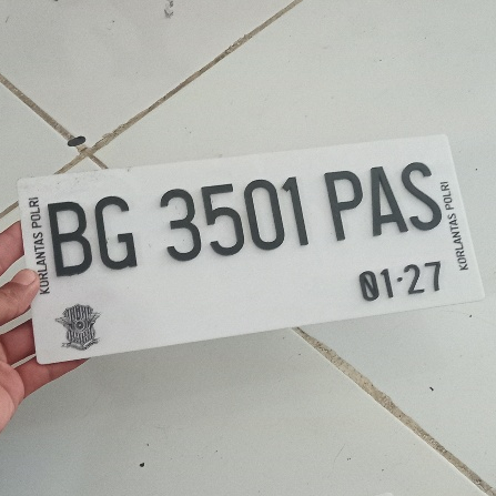 Akrilik Plat Nomor Motor/Plat Nomor Motor Custom