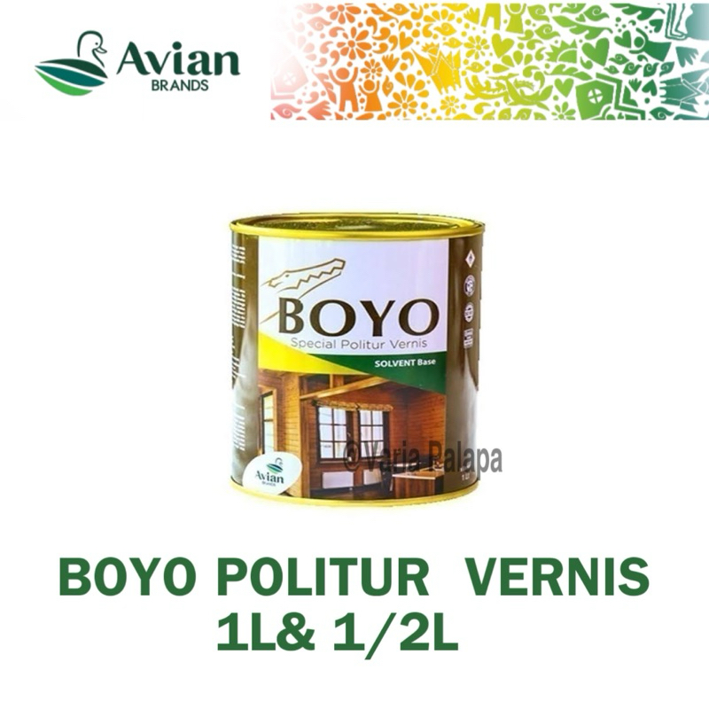 CAT POLITUR PLITUR VERNIS PERNIS KAYU BOYO 1 Liter PERNIS KUSEN PINTU MEJA KURSI LEMARI JENDELA