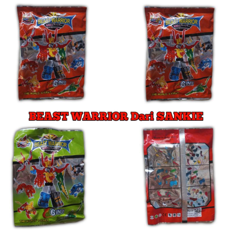 Mainan Bongkar Pasang Beast Warrior Dari SANKIE Harga Per 5pcs, 8pcs, 10pcs