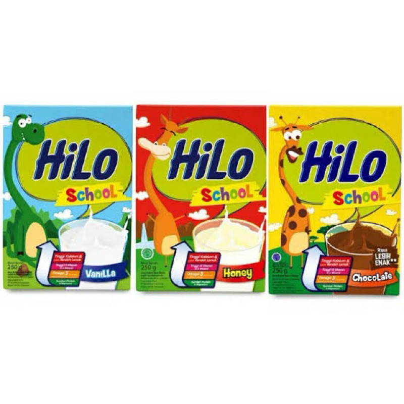 

Hilo School Calcium Whey Protein Cokelat,Honey,Vanilla 250gr