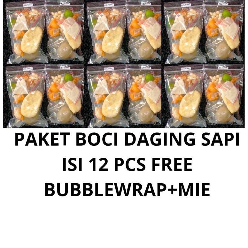 

PAKET JUALAN BOCI DAGING SAPI 12 PCS