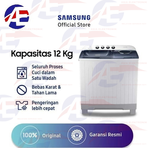 MESIN CUCI SAMSUNG 12J4200/Mesin Cuci Samsung 2Tabung 12kg WT12J4200
