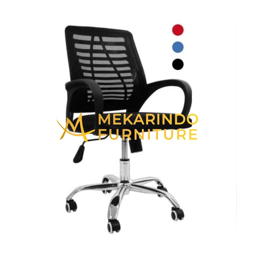 Kursi Kantor Jaring Modern OKELO W3 BLACK