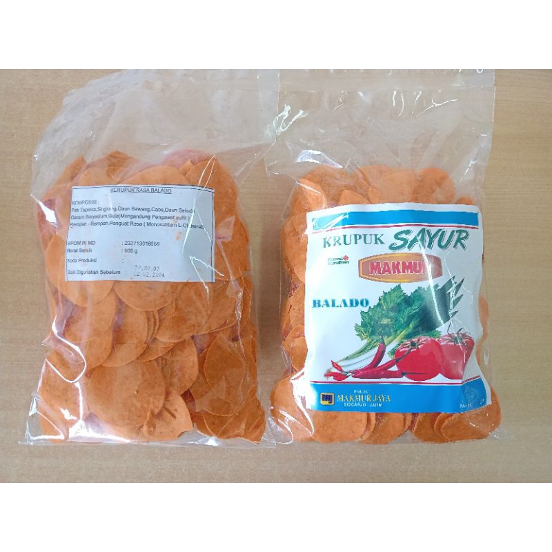 

KERUPUK BALADO CAP MAKMUR, krupuk kentang rasa balado khas Sidoarjo (Best seller)