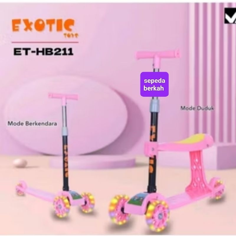 sekuter anak roda tiga exotic et-hb-211 duduk