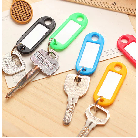TKKH TAG GANTUNGAN KUNCI NOTE LABEL NAMA Tag Gantungan Kunci Label Nama / Keychain Ring Name Tag / G