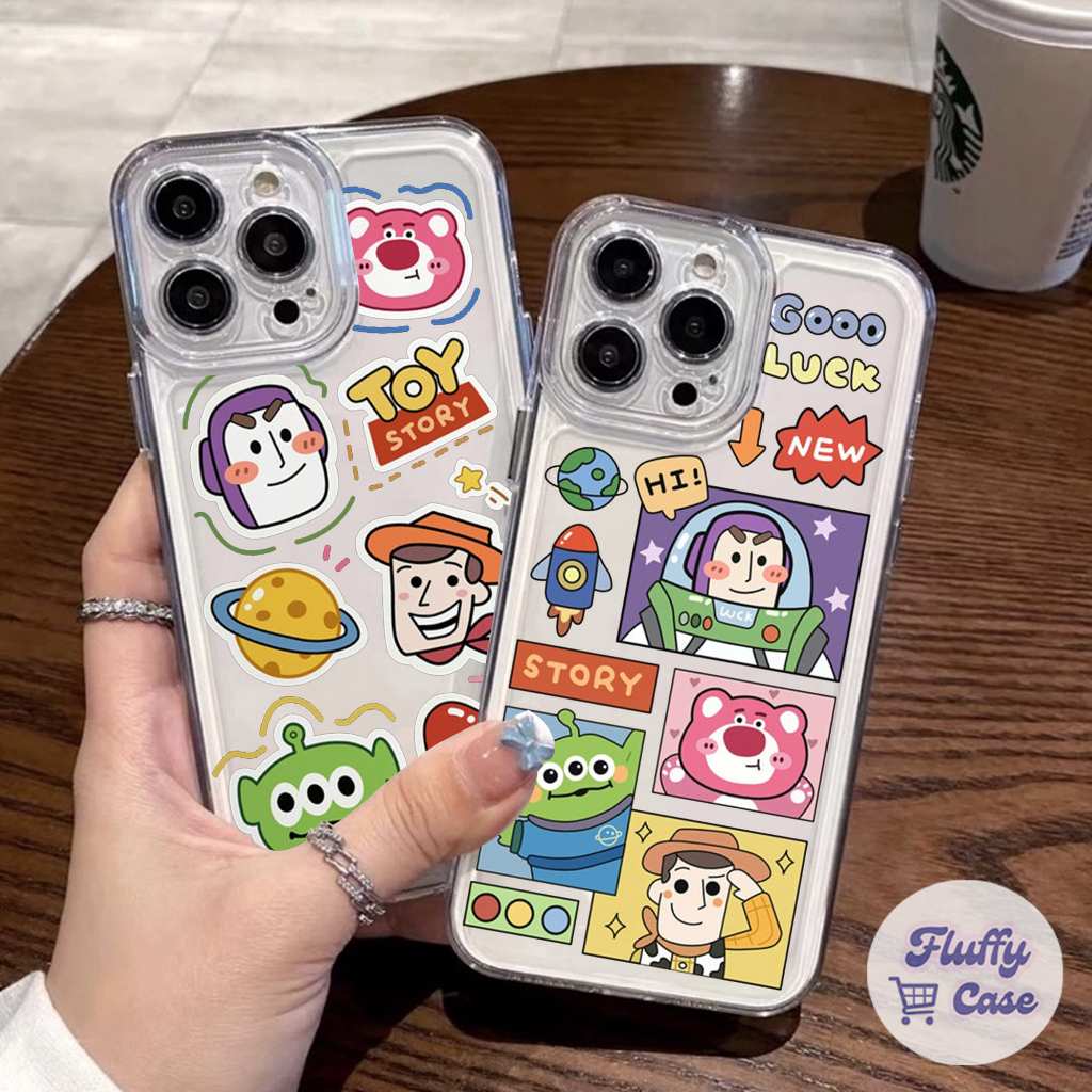 Case Clear Iphone 11 12 13 11Pro 12Pro X XS XR XSMAX 6 6S 7 8 KC01 Kartun Animasi lotso Casing Benin
