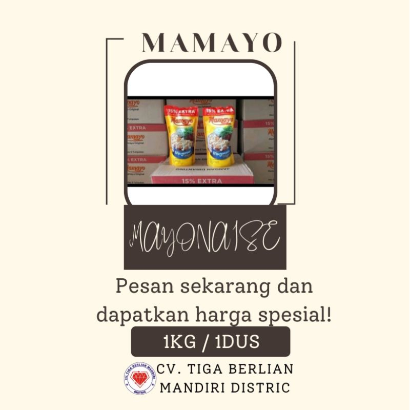 

MAMAYO MAYONAISE 1KG / 12PCS / 1DUS